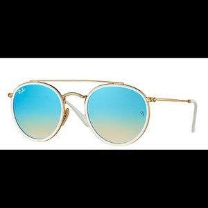 Ray Ban around Double Bridge sunglasses with case